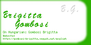 brigitta gombosi business card